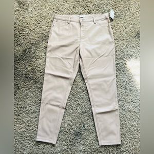 Faux leather high waist skinny pants